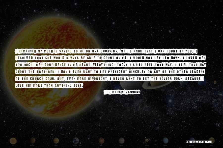 F. Melvin Hammond Quotes 1147461 F. Melvin Hammond Quotes 1147461