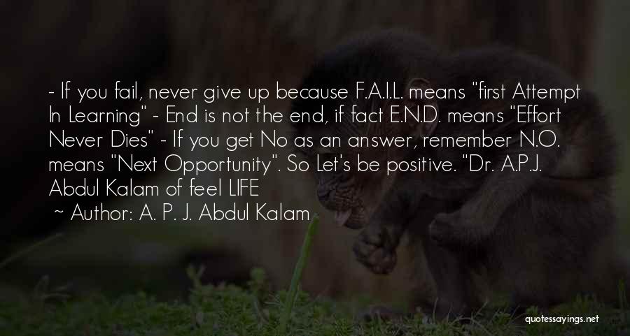 F&o Quotes By A. P. J. Abdul Kalam