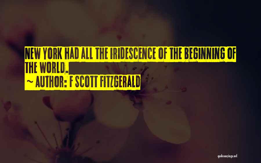 F Scott Fitzgerald New York City Quotes By F Scott Fitzgerald