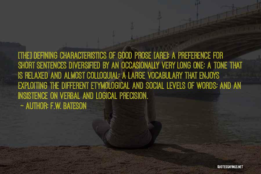 F.W. Bateson Quotes 218108