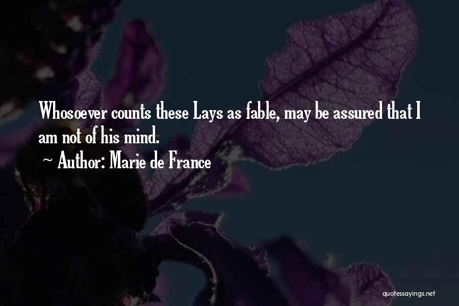 Fable Quotes By Marie De France