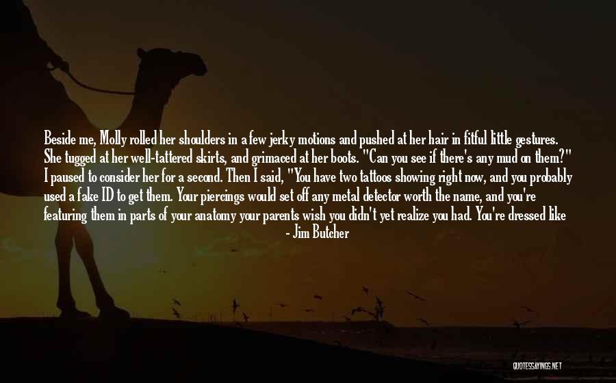 Face Gestures Quotes By Jim Butcher