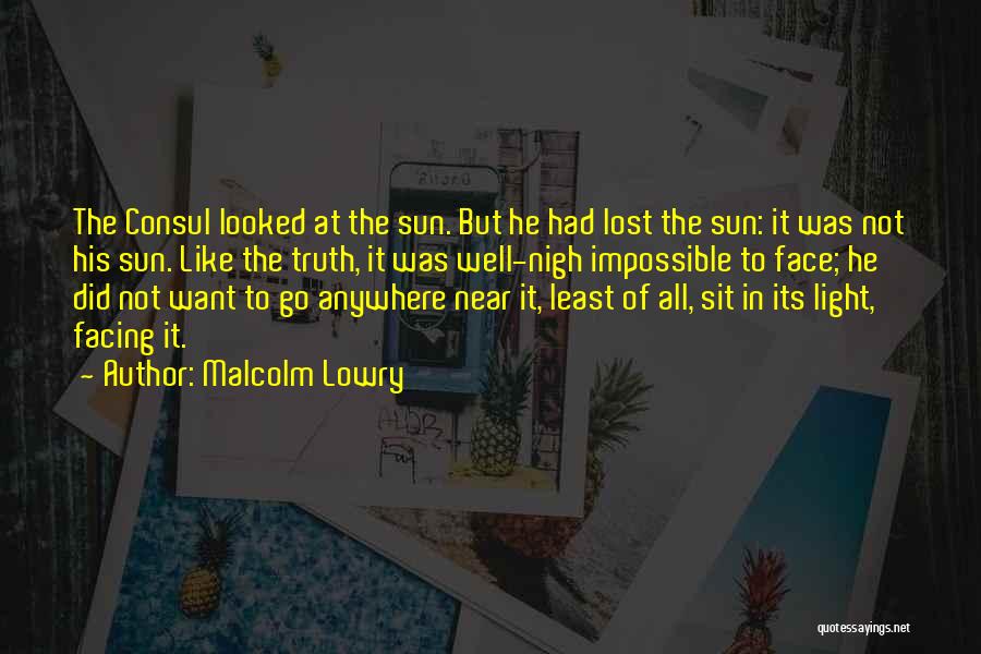Face Sit Quotes By Malcolm Lowry