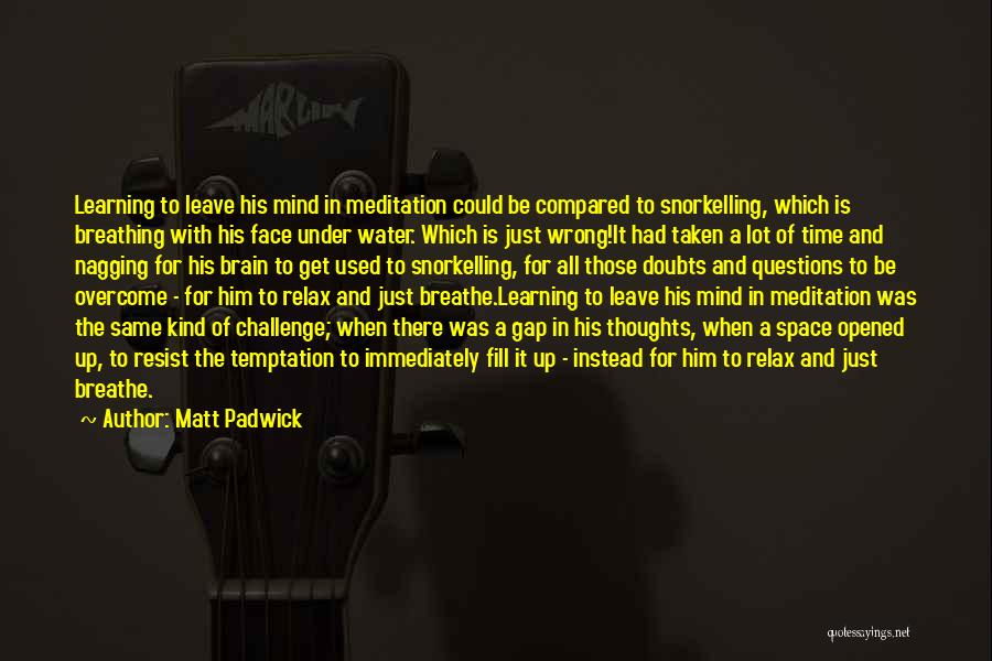 Face The Challenge Quotes By Matt Padwick