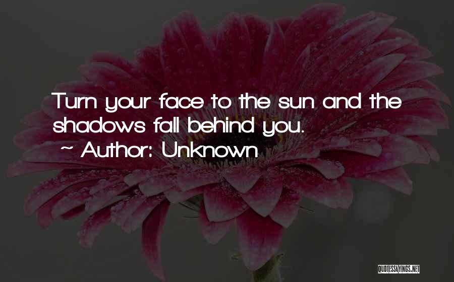 Face The Sun Quotes By Unknown