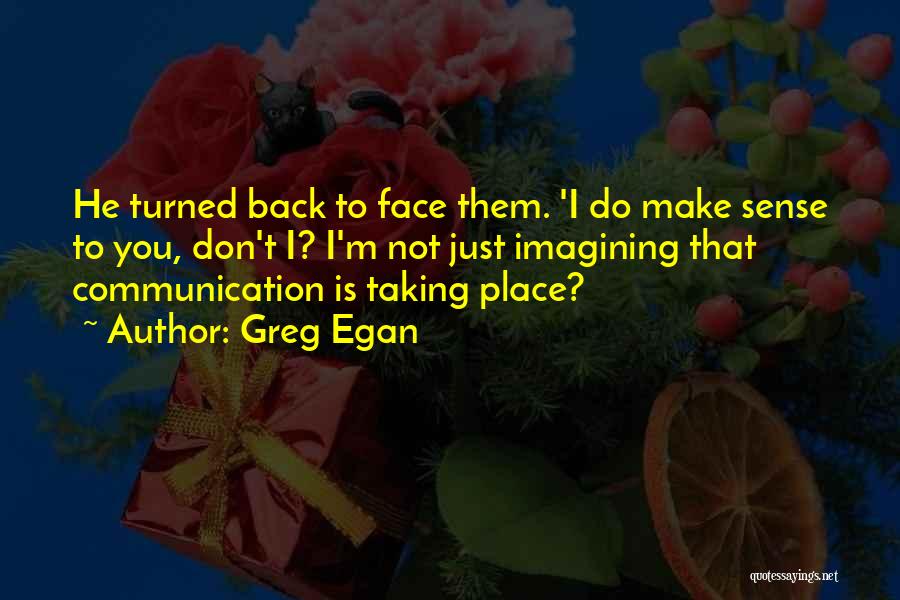 Face To Face Communication Quotes By Greg Egan