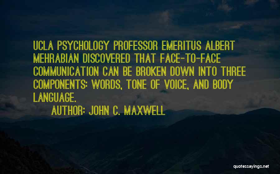 Face To Face Communication Quotes By John C. Maxwell