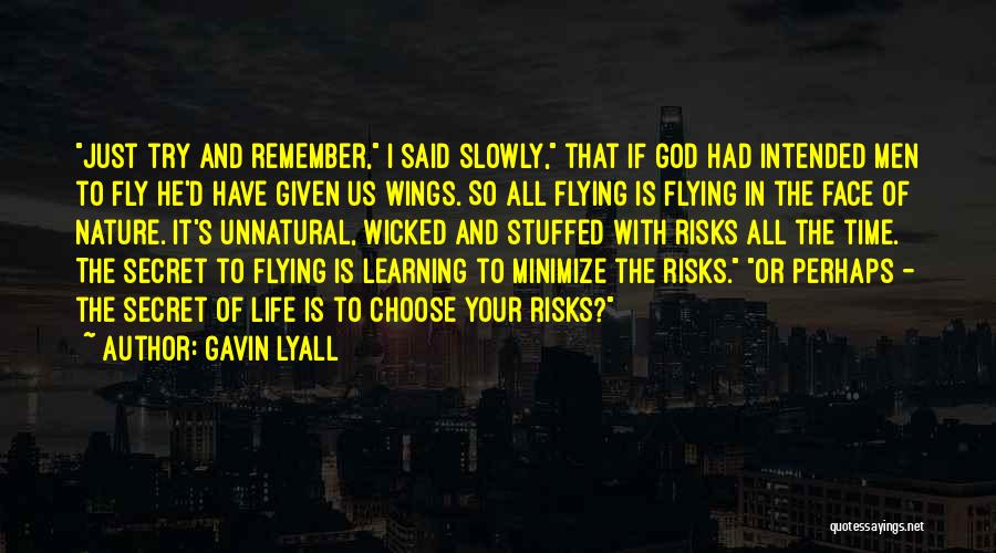 Face To Face Learning Quotes By Gavin Lyall