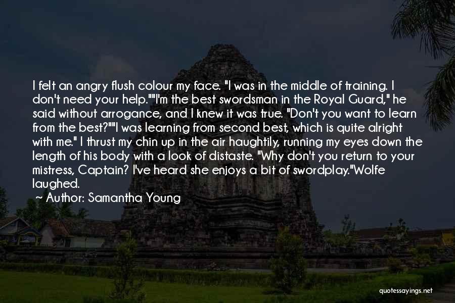 Face To Face Learning Quotes By Samantha Young