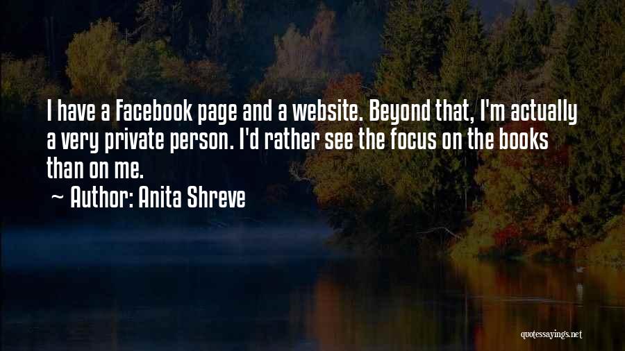 Facebook D.p Quotes By Anita Shreve