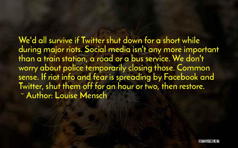 Facebook D.p Quotes By Louise Mensch