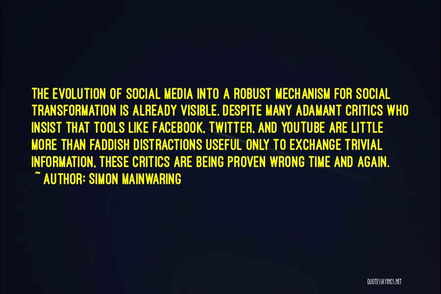 Facebook Like Quotes By Simon Mainwaring
