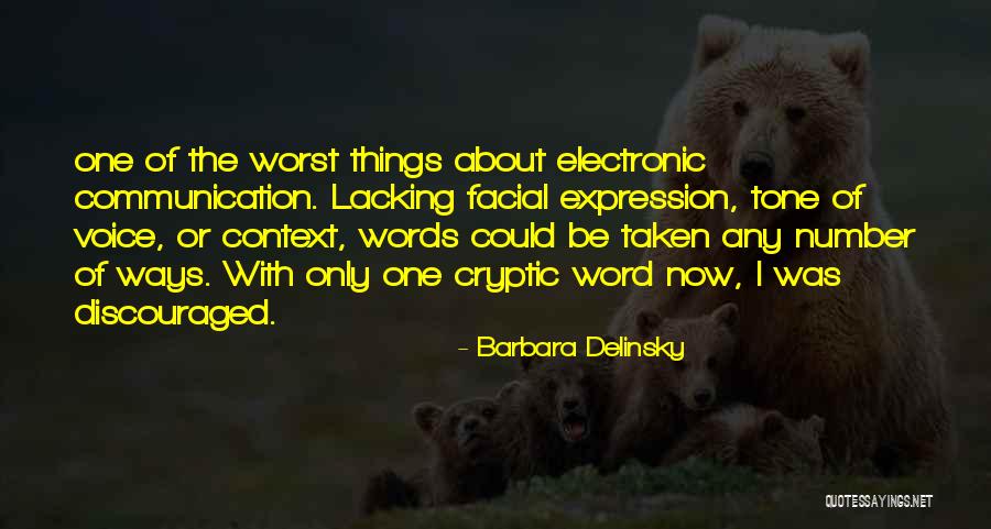 Facial Quotes By Barbara Delinsky