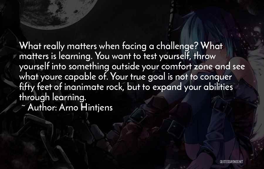 Facing Challenge Quotes By Arno Hintjens