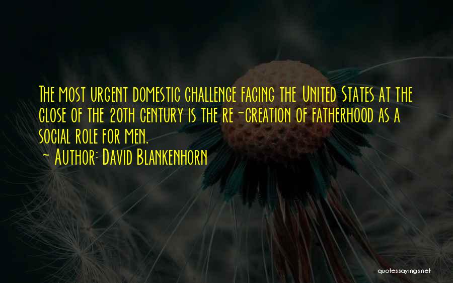 Facing Challenge Quotes By David Blankenhorn