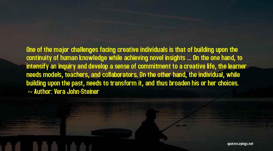Facing Challenges In Life Quotes By Vera John-Steiner
