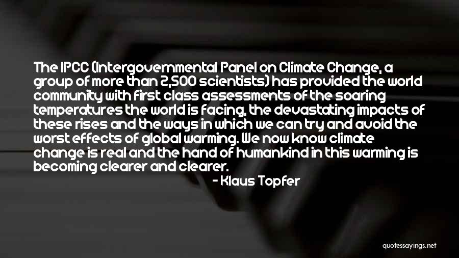 Facing The World Quotes By Klaus Topfer Facing The World Quotes By Klaus Topfer