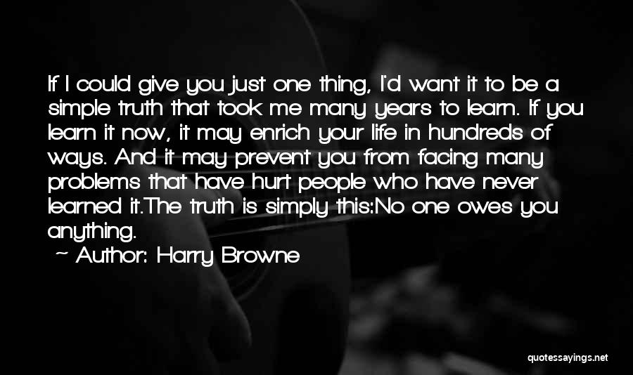 Facing Your Problems Quotes By Harry Browne