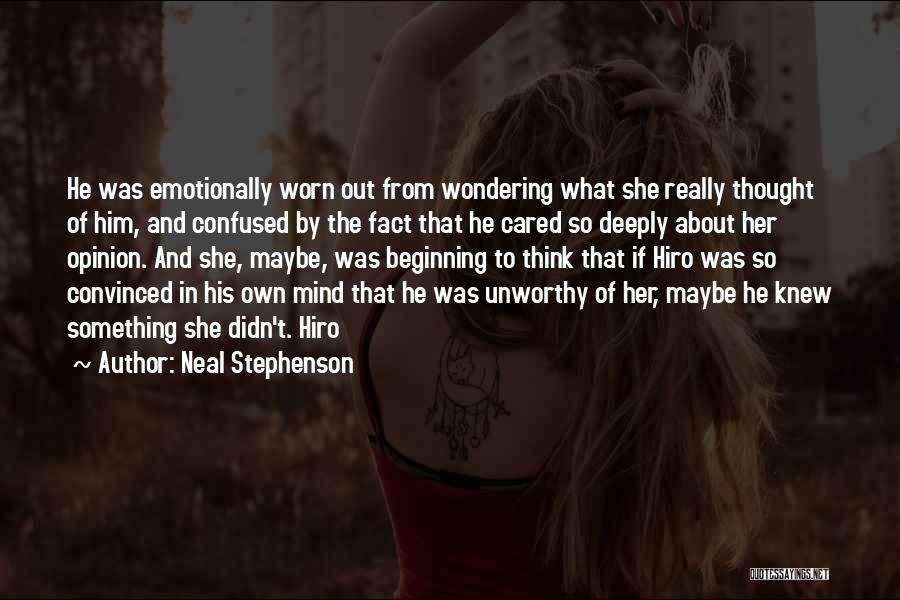 Fact And Opinion Quotes By Neal Stephenson