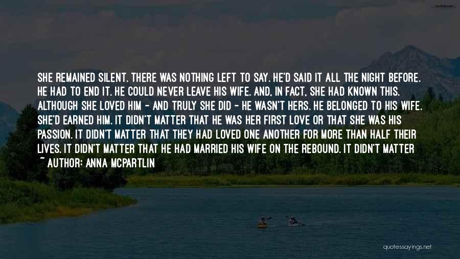 Fact In Love Quotes By Anna McPartlin
