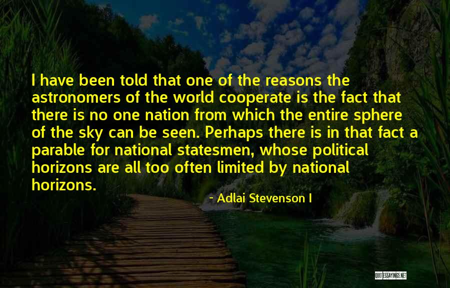 Fact Sphere Quotes By Adlai Stevenson I Fact Sphere Quotes By Adlai Stevenson I