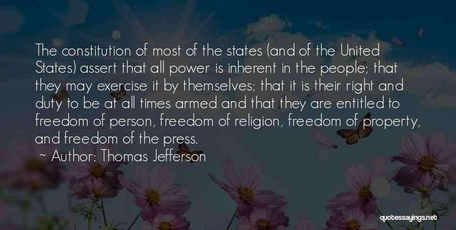Facteur Biotique Quotes By Thomas Jefferson