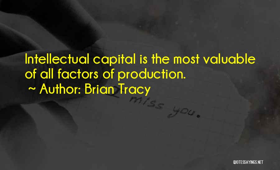 Factors Of Production Quotes By Brian Tracy