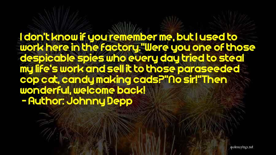 Factory Work Quotes By Johnny Depp