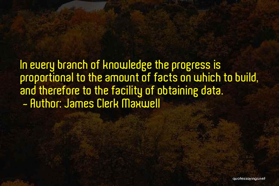 Facts And Data Quotes By James Clerk Maxwell