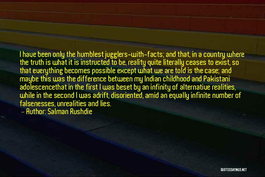 Facts And Lies Quotes By Salman Rushdie