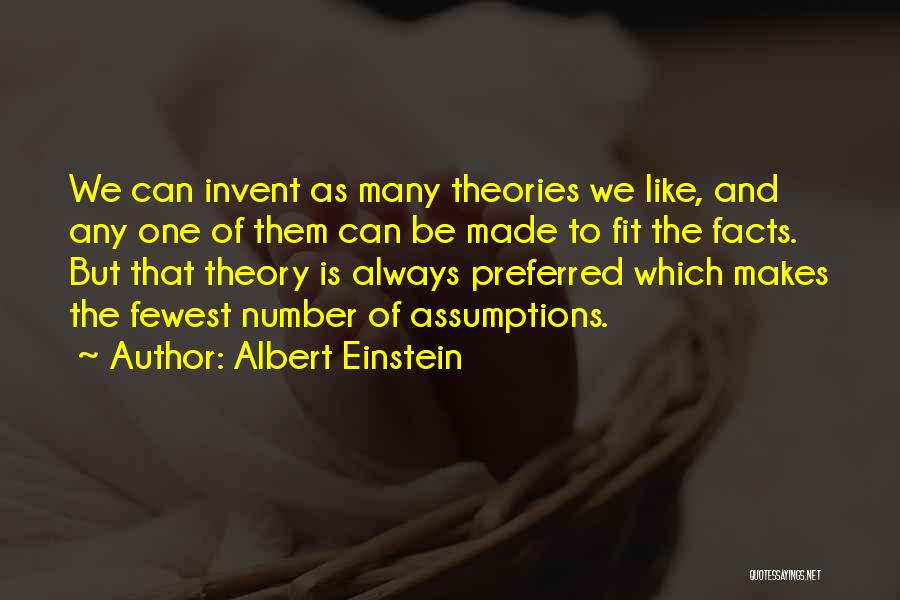 Facts And Theories Quotes By Albert Einstein