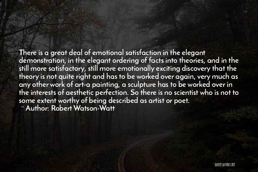 Facts And Theories Quotes By Robert Watson-Watt