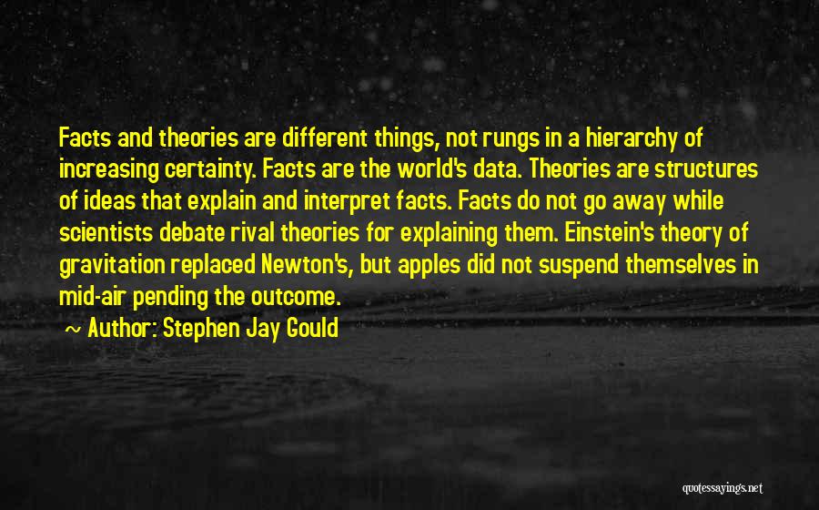 Facts And Theories Quotes By Stephen Jay Gould