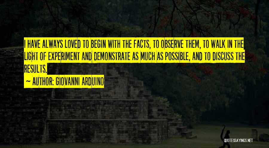 Facts Of Love Quotes By Giovanni Arduino