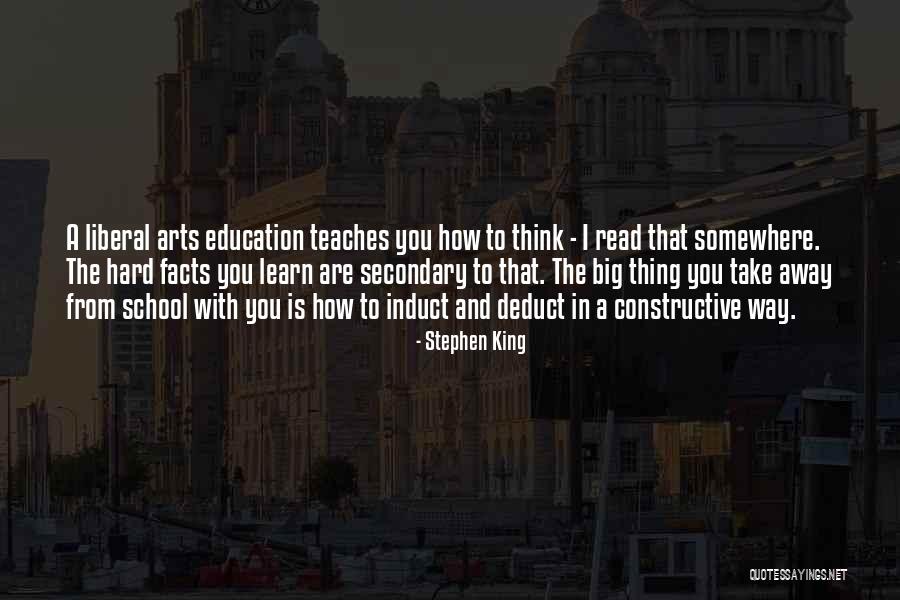 Facts To Learn Quotes By Stephen King Facts To Learn Quotes By Stephen King
