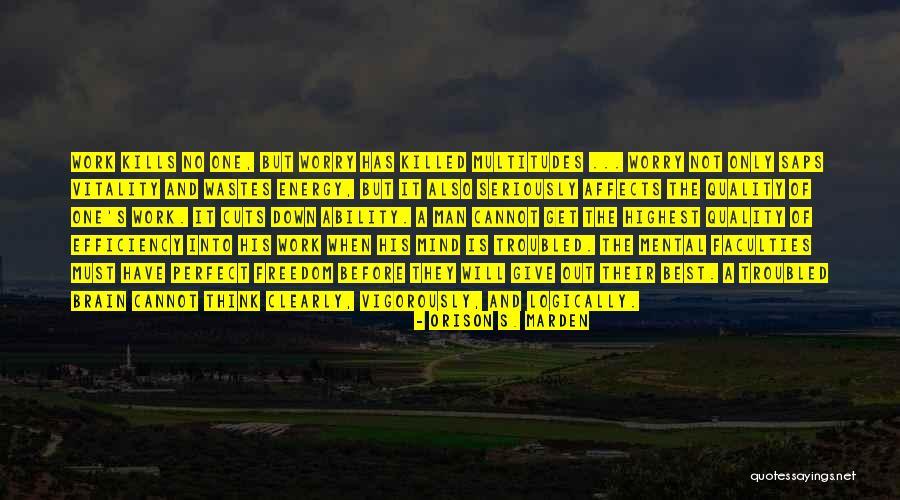 Faculties Best Quotes By Orison S. Marden Faculties Best Quotes By Orison S. Marden