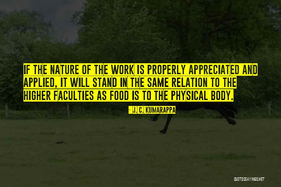 Faculties Or Faculty Quotes By J. C. Kumarappa Faculties Or Faculty Quotes By J. C. Kumarappa