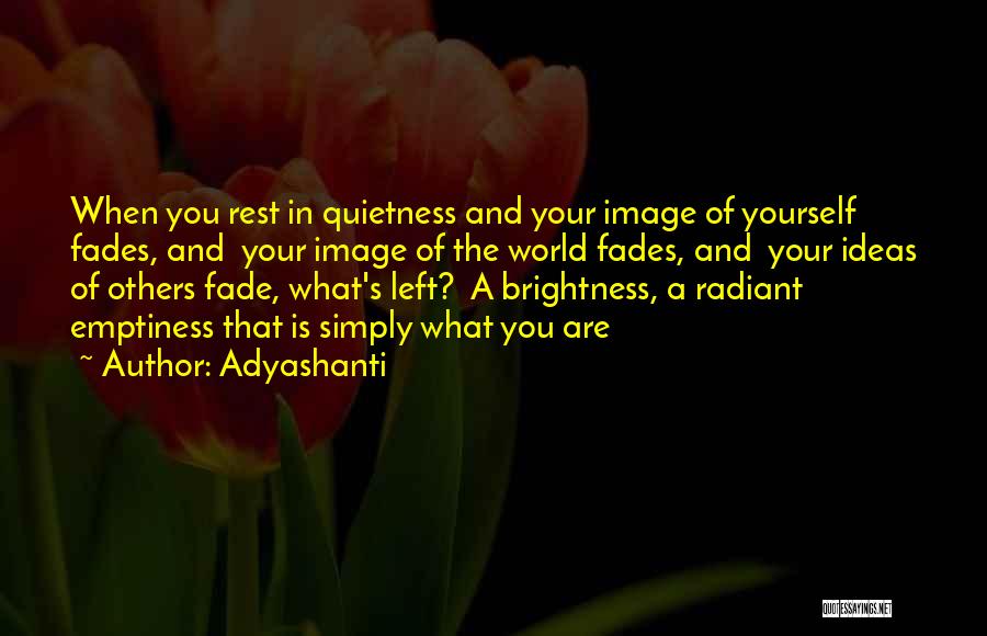 Fade In Quotes By Adyashanti