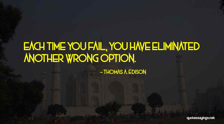 Fail Not An Option Quotes By Thomas A. Edison Fail Not An Option Quotes By Thomas A. Edison