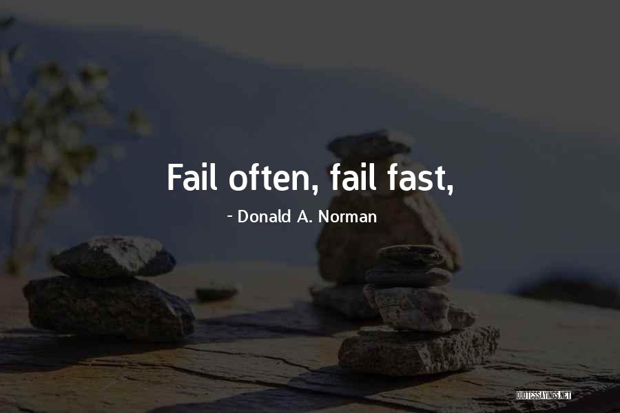 Fail Quotes By Donald A. Norman