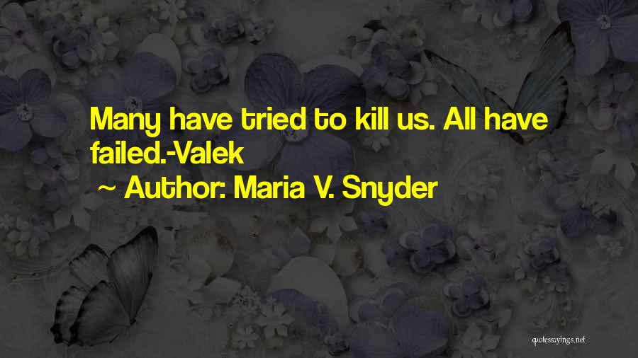 Fail Quotes By Maria V. Snyder
