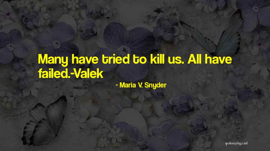 Fail Quotes By Maria V. Snyder