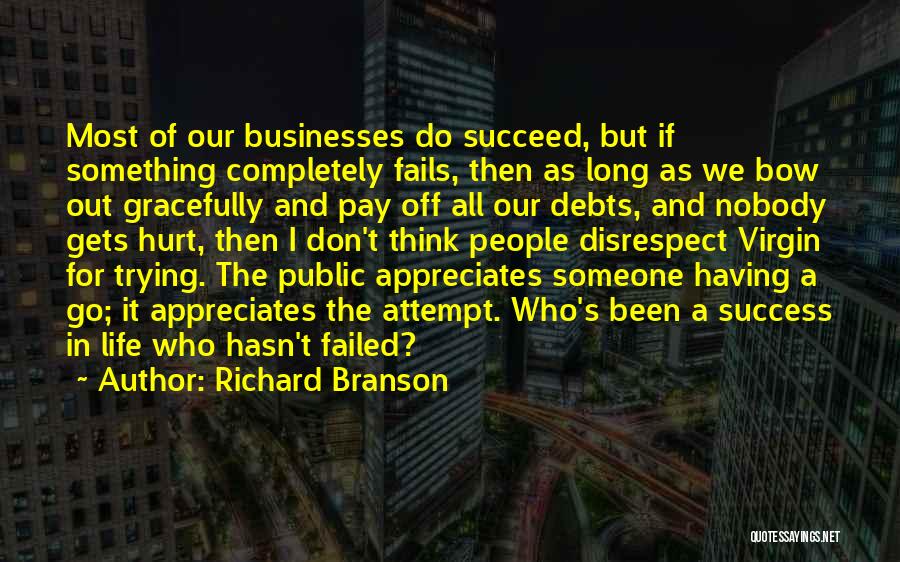 Failed And Success Quotes By Richard Branson
