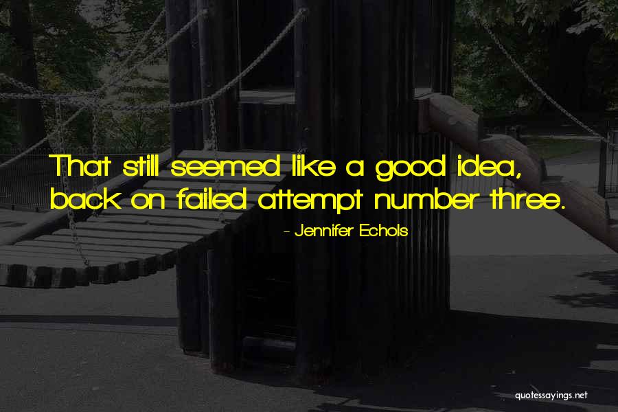 Failed Attempt Quotes By Jennifer Echols Failed Attempt Quotes By Jennifer Echols