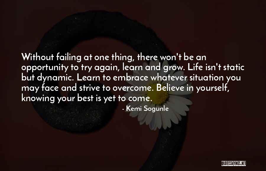 Failing At Life Quotes By Kemi Sogunle