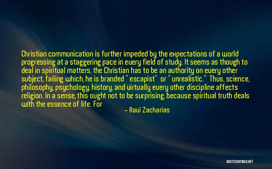 Failing At Life Quotes By Ravi Zacharias