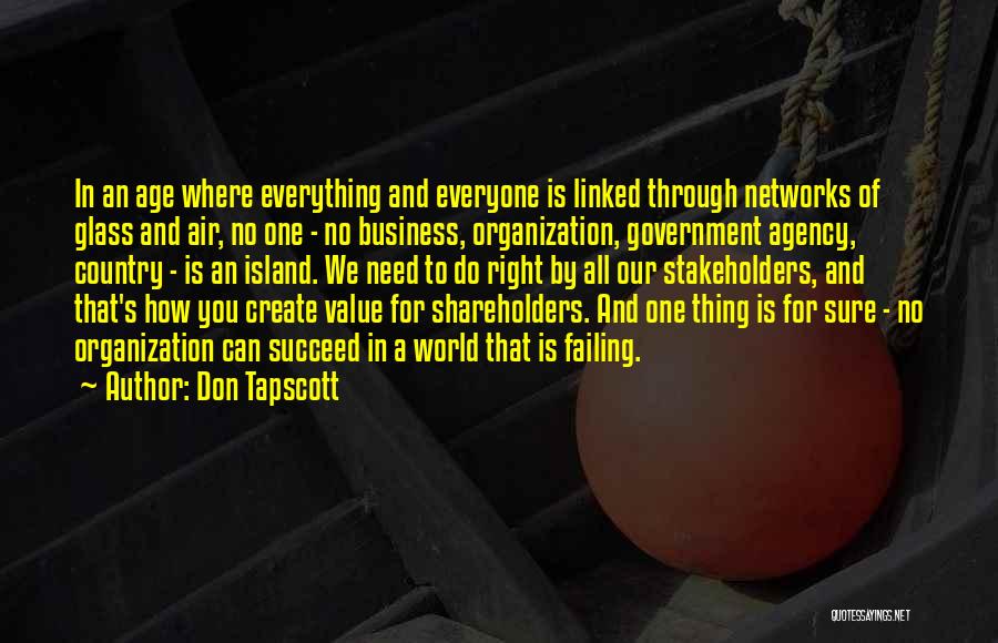 Failing In Business Quotes By Don Tapscott