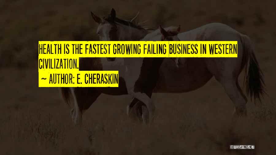 Failing In Business Quotes By E. Cheraskin