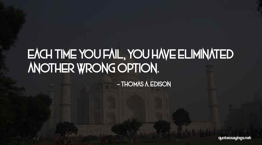 Failing Is Not An Option Quotes By Thomas A. Edison Failing Is Not An Option Quotes By Thomas A. Edison