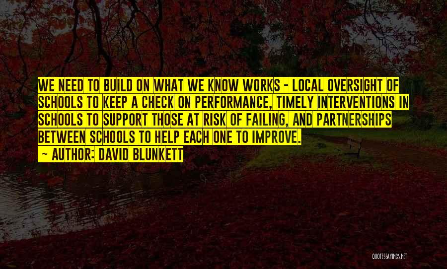 Failing To Help Quotes By David Blunkett